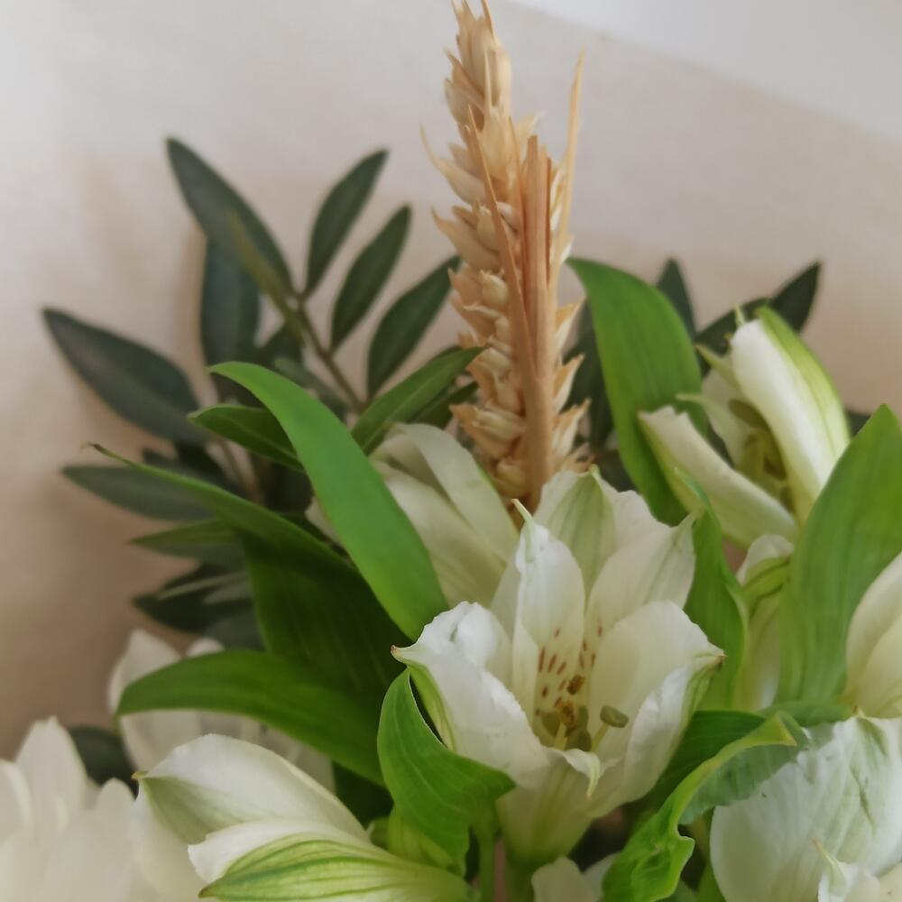 Букет сборный из ромашек, роз, хризантем