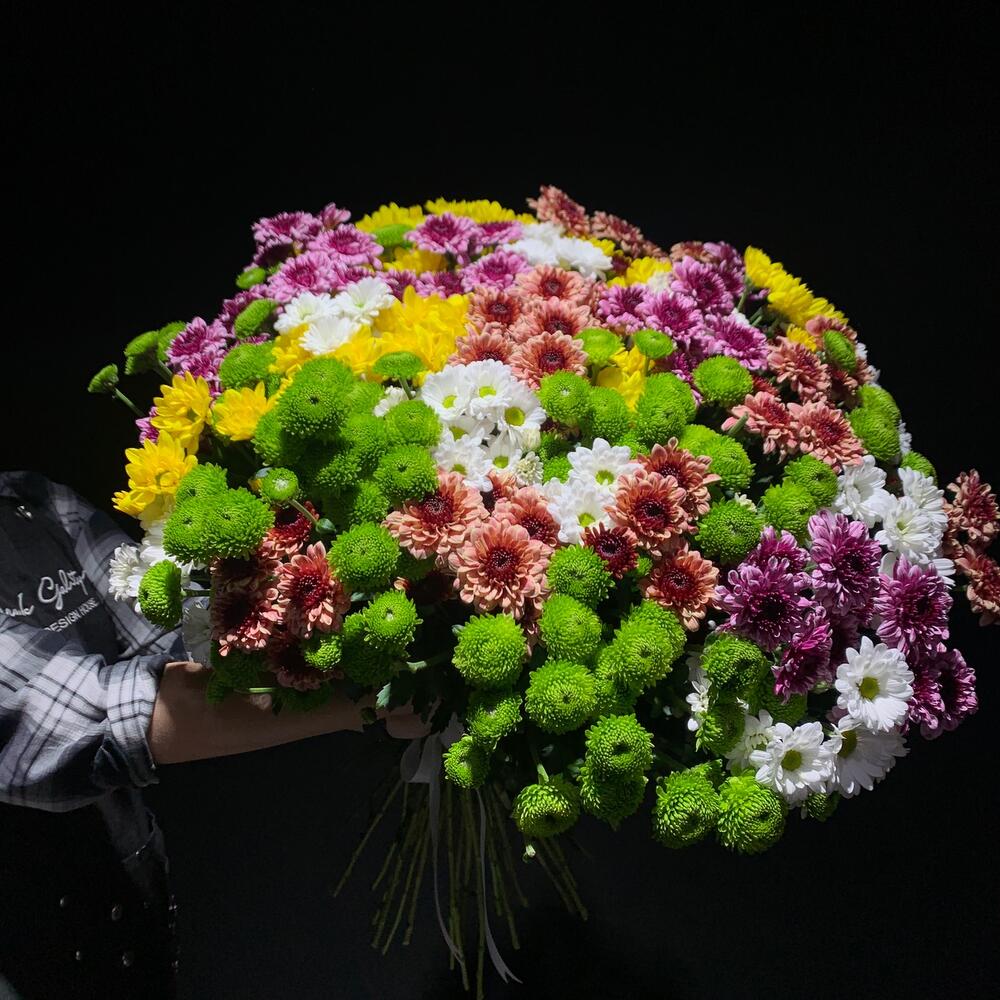 Букет «Облако хризантем»