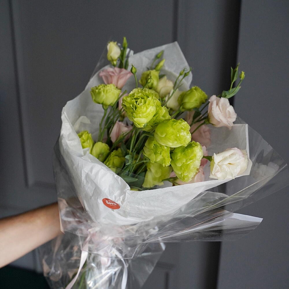 Моно букет из Эустомы